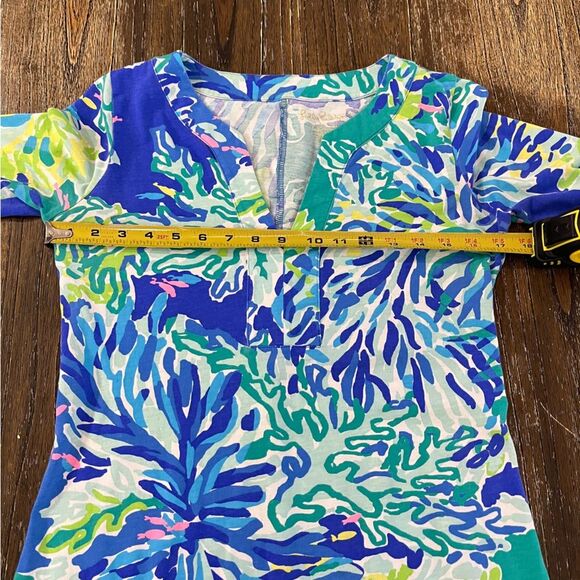 Lilly Pulitzer Riva Dress Brilliant Blue Wade & Sea Size Small Like New - Picture 9 of 13